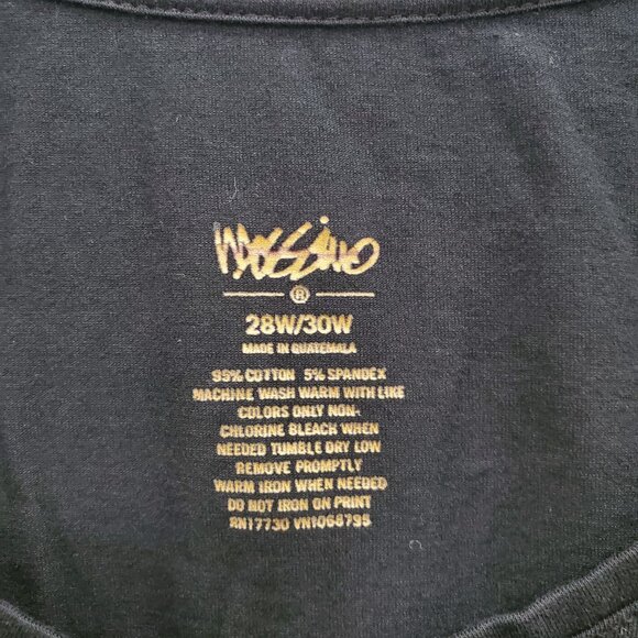 Mossimo Woman's Black Basic Long Sleeve V-Neck Tee T-shirt Top Plus Size 28W/30W - Picture 3 of 4